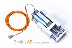 Low friction servo pneumatic actuator with recirculating ball guides
